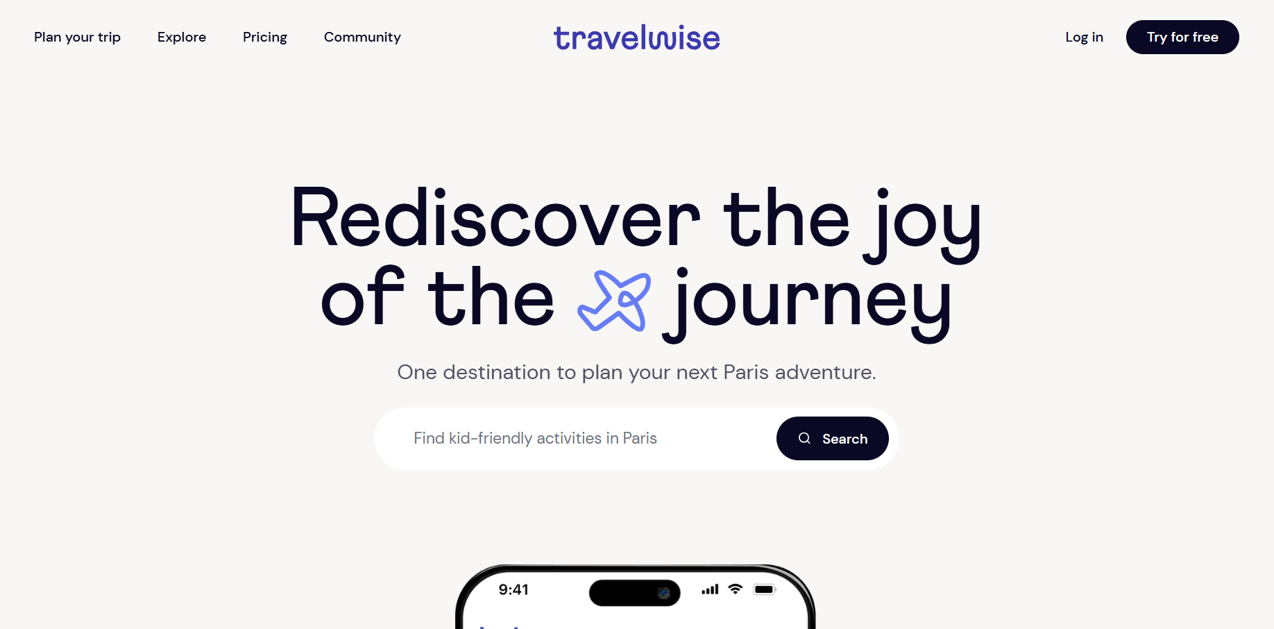 Travelwise Website Mockup